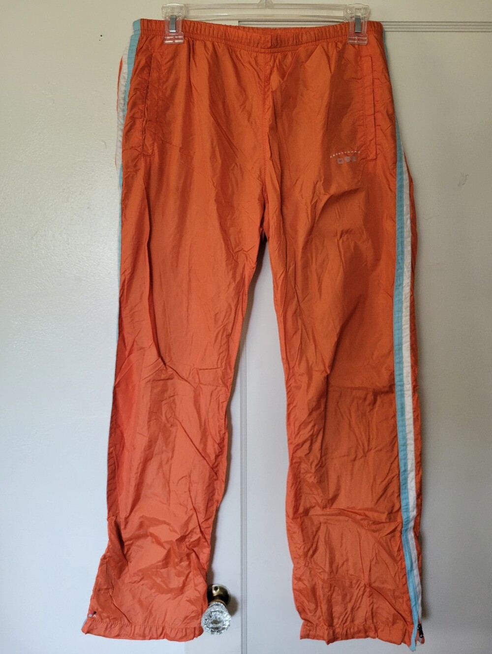 Orange Abercrombie Track Pants